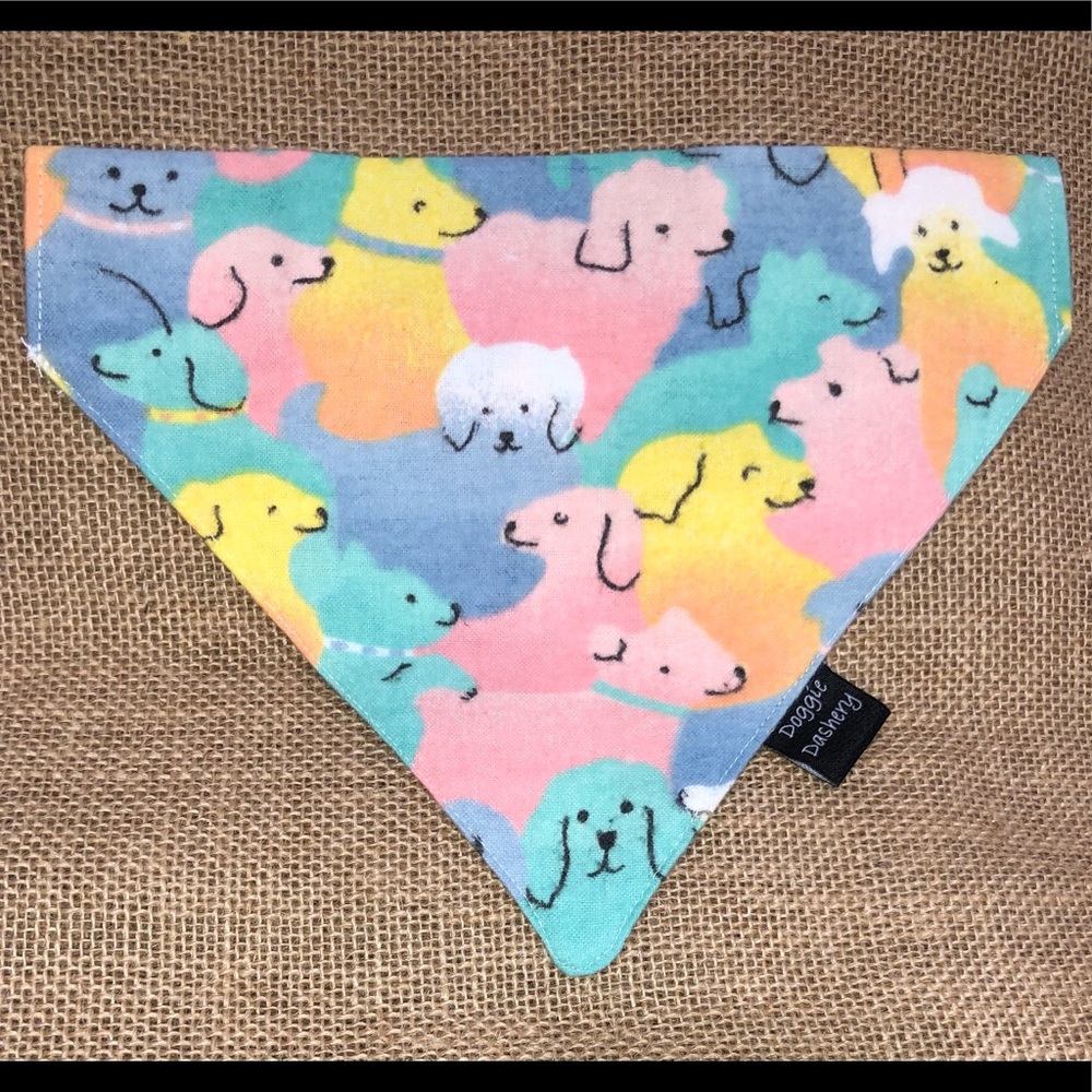 Dog Bandana Dogs in Clouds NWT